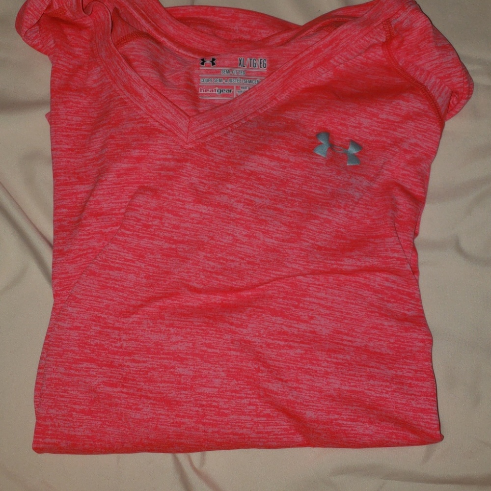 pink under armour shirt